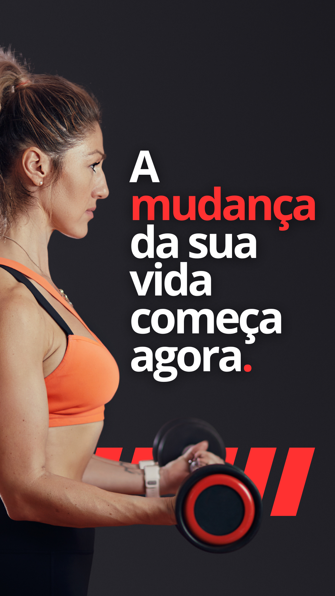 Banner 'A mudança da sua vida começa agora'