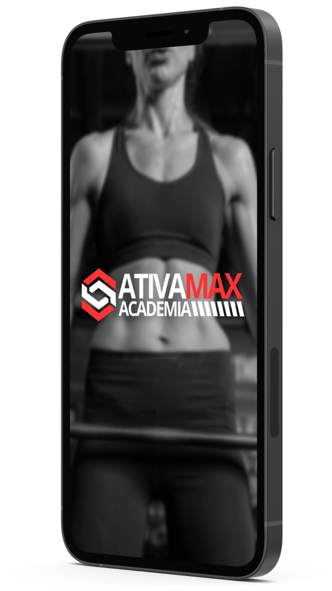 Smartphone com aplicativo da AtivaMax